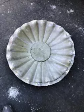 Aluminum Concrete Mold Clam Shell Bird Bath top for Sea Horse Pedestal