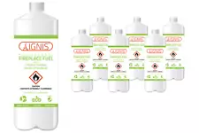 Bio Ethanol Fireplace Fuel - 6 Quarts - Ventless/Odorless/Smokeless - Ignis