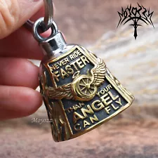 Wing Wheel Motorcycle Biker Bell Hanger Biker Luck Gremlin Ride For Mens Gift