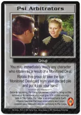 Babylon 5 CCG Psi-Corps Promo Card Psi Arbitrators Used Played