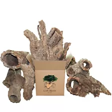 CORK BARK FLATS OR ROUNDS 5 LB - 10 LB BOX - REPTILE - PLANTS BROMS ORCHIDS 