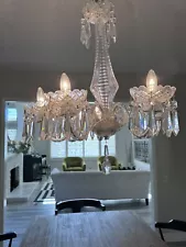 Vintage Waterford Crystal 6 Arm Chandelier