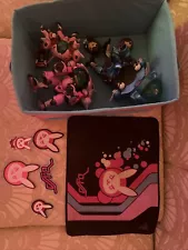 Lot Of Dva Overwatch Toys And Collectibles In Box Patches Razer Gaming Mouse Pad