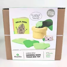 Kiwi Co. Growing Seeds Tissue Box Toy Early Stem Learning For 6 months +