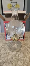 Antique Eagle American Oil Kerosene Hurricane Lamp With Wall Mount