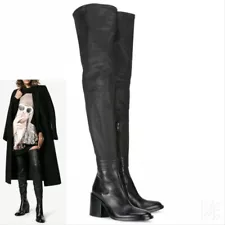 leather thigh boots for sale