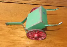 Antique Cast Iron Arcade Farm Toy Tractor Pull Green w/ Red Tires