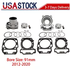 Front Rear Cylinder Piston Kit For Can-Am Outlander 1000 MAX 2012-2020 4206235 (For: 2012 Can-Am Outlander 1000)