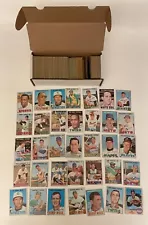 1967 1968 Topps Baseball Card Lot - Collection of 475+ Mid Grade Cards Commons