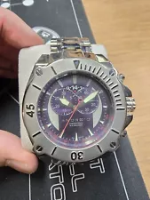 Men's Android AD450 Chronograph Wrist Watch Purple And Silver