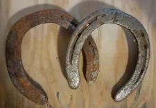 Set of two used horseshoes great for art projects 