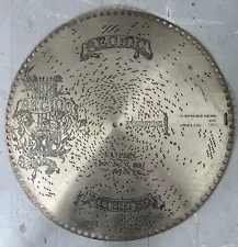 15 1/2" Regina Music Box Disc Record, The Sidewalks Of New York