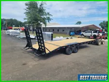 2024 dte 8 x 24 Ft deckover equipment bobcat skidsteer trailer 20+4 bumper pull