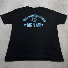 WWE T-Shirt Men's 2XL Ric Flair World Heavy Weight Champion The Nature Boy Black