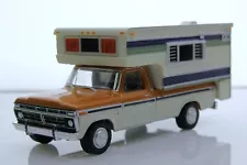 1976 Ford F-250 Camper Special Pickup Truck RV Camping 1/64 Scale Diecast Model