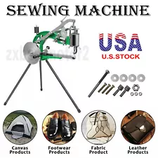 Shoe Repair Sewing Machine Hand Cobbler Dual Leather Cloth Cotton Nylon Needle