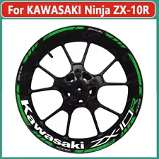 For KAWASAKI Ninja ZX-10R Wheel Hub Decal Rim Decoration Waterproof Reflective (For: 2017 Kawasaki)