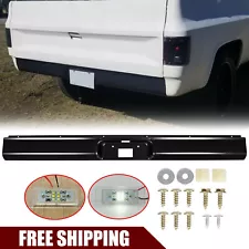 Rear Roll Pan For 1973-1987 73 Chevy C10 C20 Fleetside W/License Plate LED Light