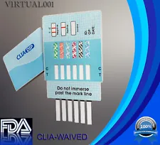 (5 Pack) 6-Panel Urine Multi-Drug Test Dip Card - FDA Free Shipping