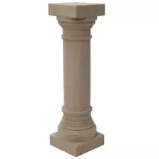 32-1/8 in sandstone greek column pedestal garden yard stand plant flower picture