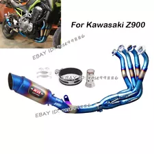 Exhaust Front Pipe Link Muffler With DB Killer For Kawasaki Z900 2017-2024