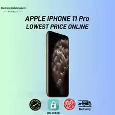 New Listing【Hot Sale】Apple iPhone 11 Pro-256GB-FRONT 12MP REAR 12MP All Colors-Unlocked 7hE