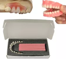 Denture Material Kit for Repair Missing Teeth or DIY Full Denture Fake Teeth