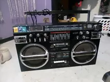 Lasonic TRC-931 Boombox Ghetto Blaster Vtg Stereo Tested/Working See Description