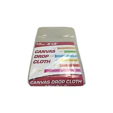 Monarch Brands Drop Cloths Canvas Floor Protectant 10 Oz. 6' x 9' (DROP-6X9-10)