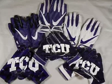 Nike Team Issue Vapor Knit Superbad 4 SB4 TCU Horned Frogs Skill Football Gloves