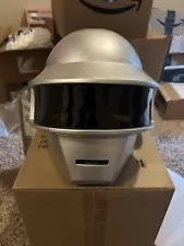 Daft Punk Helmet With 2 Medallion’s Thomas Halloween Cosplay Silver Excellent