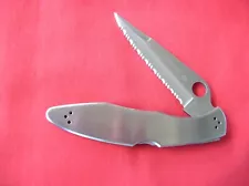 SPYDERCO POLICE 1 BLADE LOCKBACK STAINLESS HANDLES KNIFE