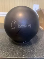 15# 1st Q Hammer Black Pearl 78D Urethane Bowling Ball - Used 5 Games