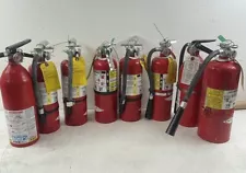 Lot Of Eight 5LB FIRE EXTINGUISHERS, ABC Type, Most Charged, Not Current