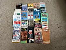 Lot Of 60+ Vintage US + International Road Maps AAA Rand McNally Exxon Standard