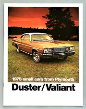 MINT 1975 PLYMOUTH DUSTER & VALIANT DELUXE SALES BROCHURE CATALOG ~ 16 PAGES