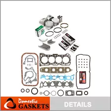 Full Gasket Set Bearings Pistons Fit 94-01 Suzuki Sidekick X90 Geo Tracker 1.6