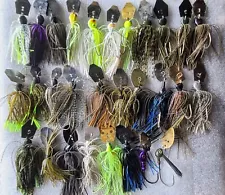 Lot of 29 Used Chatterbaits Z Man Jack Hammer Phenix Picasso Fish Arrow D&M