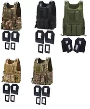 Tactical Scorpion Gear 4 Pc Level III+ / AR500 Body Armor Plates Bearcat Vest