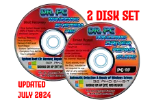 2024 Windows XP 7 8 10 Vista 32 64 bit Computer Recovery Restore Drivers 2 Disk