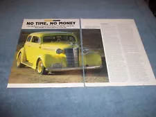 1938 Chevy 2-Door Sedan Street Rod Article "No Time, No Money"