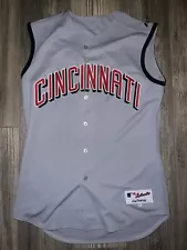 Vintage Majestic Cincinnati Reds MLB Sleeveless Blank Jersey Size 44