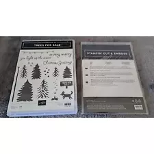 Stampin' Up! RETIRED Used Trees for Sale Photoplymer Stamp & matching Die Set