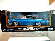 Welly 1962 Ford Thunderbird Sports Roadster Diecast Car - 1:18 Scale New In Box