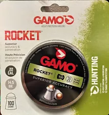 GAMO, For Adult Precison Airguns, ROCKET, .22 Cal., 100 Count, Extreme Accuracy