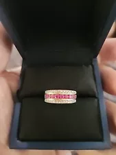 14k Yellow Gold Diamond & Ruby Ring