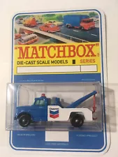 Vintage Lesney Matchbox 13 Custom Chevron Wreck Truck In Blister Pack.