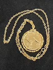 pendant coin 1948 aussie penny with chain