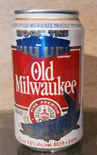 1996 HOOK THE BIG 1 OLD MILWAUKEE STAY TAB BEER CAN STROHS DETROIT EMPTY FISHING