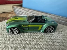 ð¥HOT WHEELS FORD SHELBY COBRA CONCEPT GREEN CONVERTIBLE 1/64 DIE CAST CAR LOOSE